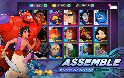 تحميل لعبة Disney Heroes: Battle Mode مهكرة