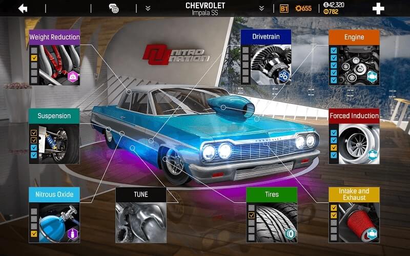 تحميل لعبة Nitro Nation Drag & Drift مهكرة