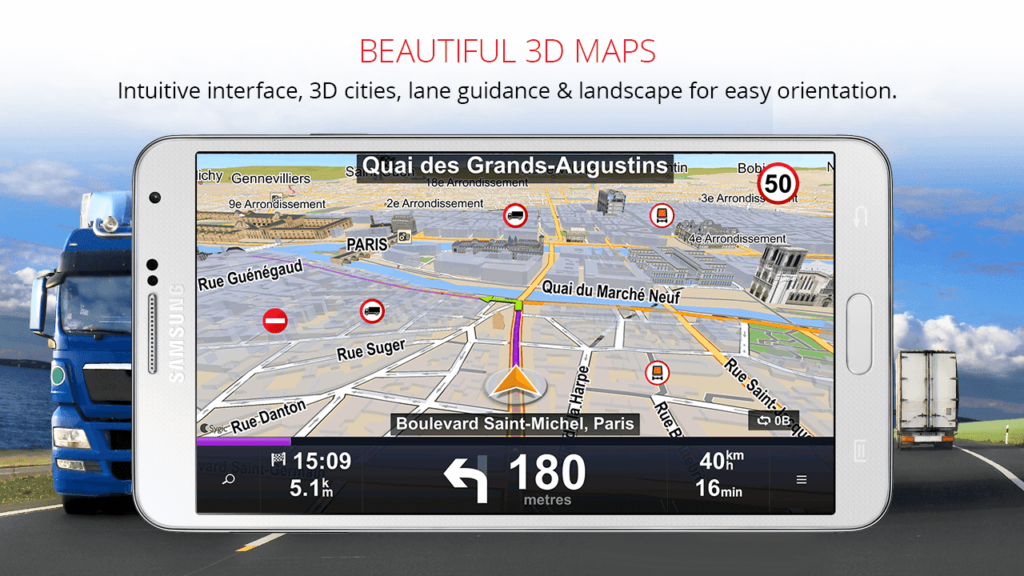 تحميل تطبيق Sygic GPS Navigation مهكر