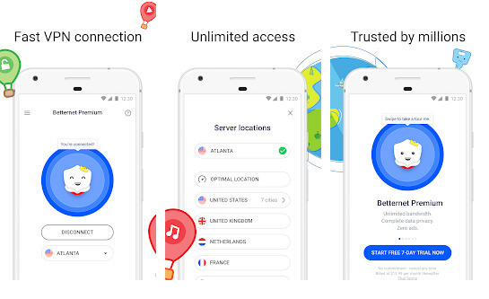 تحميل تطبيق Betternet Hotspot VPN مهكر