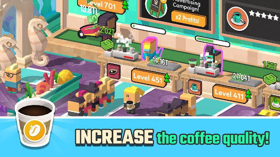 تحميل لعبة Idle Coffee Corp مهكرة للأندرويد