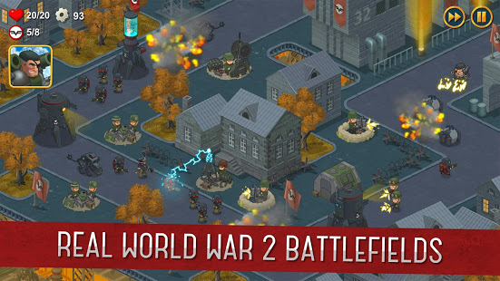 تحميل لعبة World War 2: Offline Strategy مهكرة للأندرويد