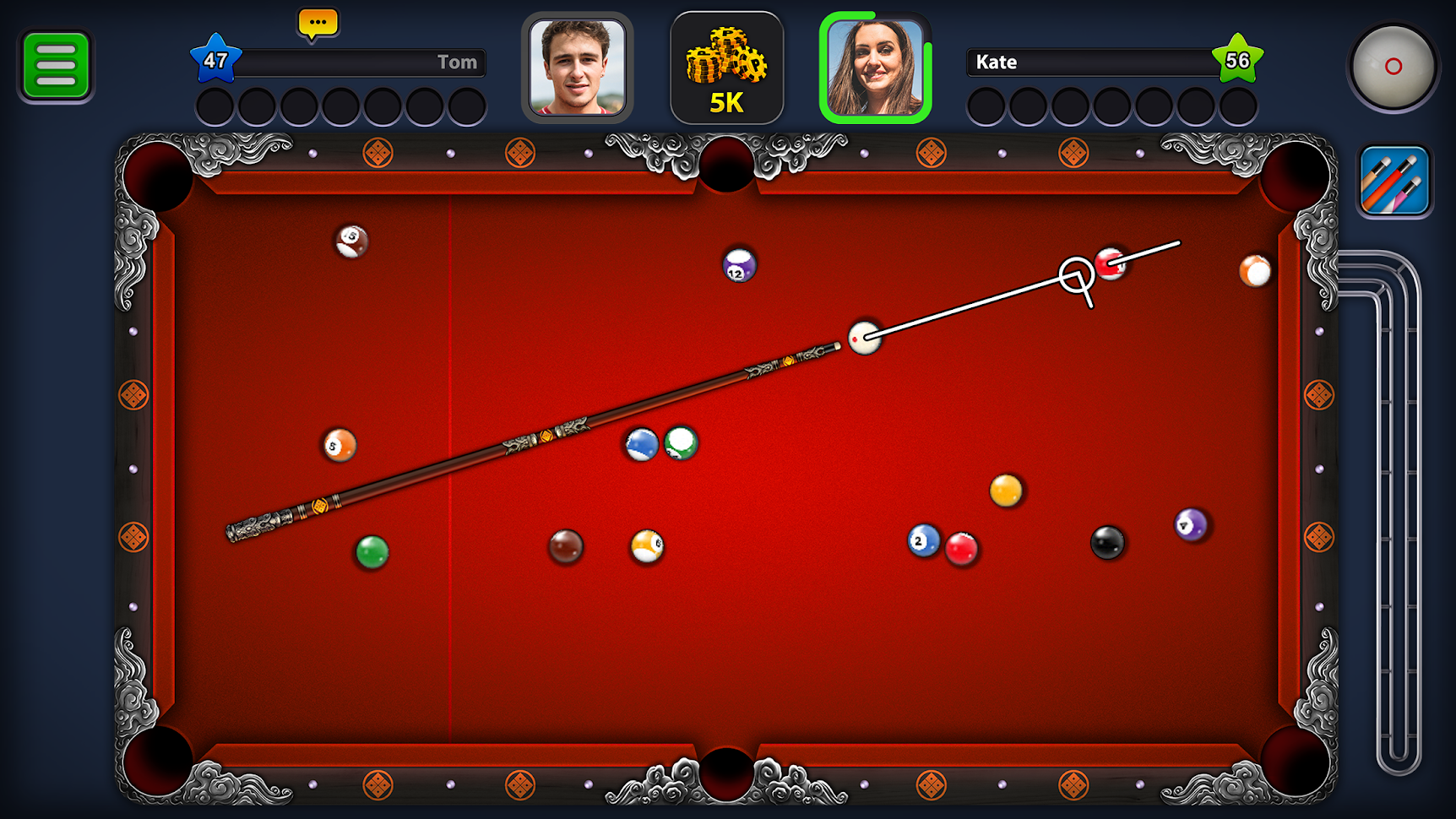 تحميل لعبة ايت بول Eight (8) Ball Pool مهكرة لـ أندرويد