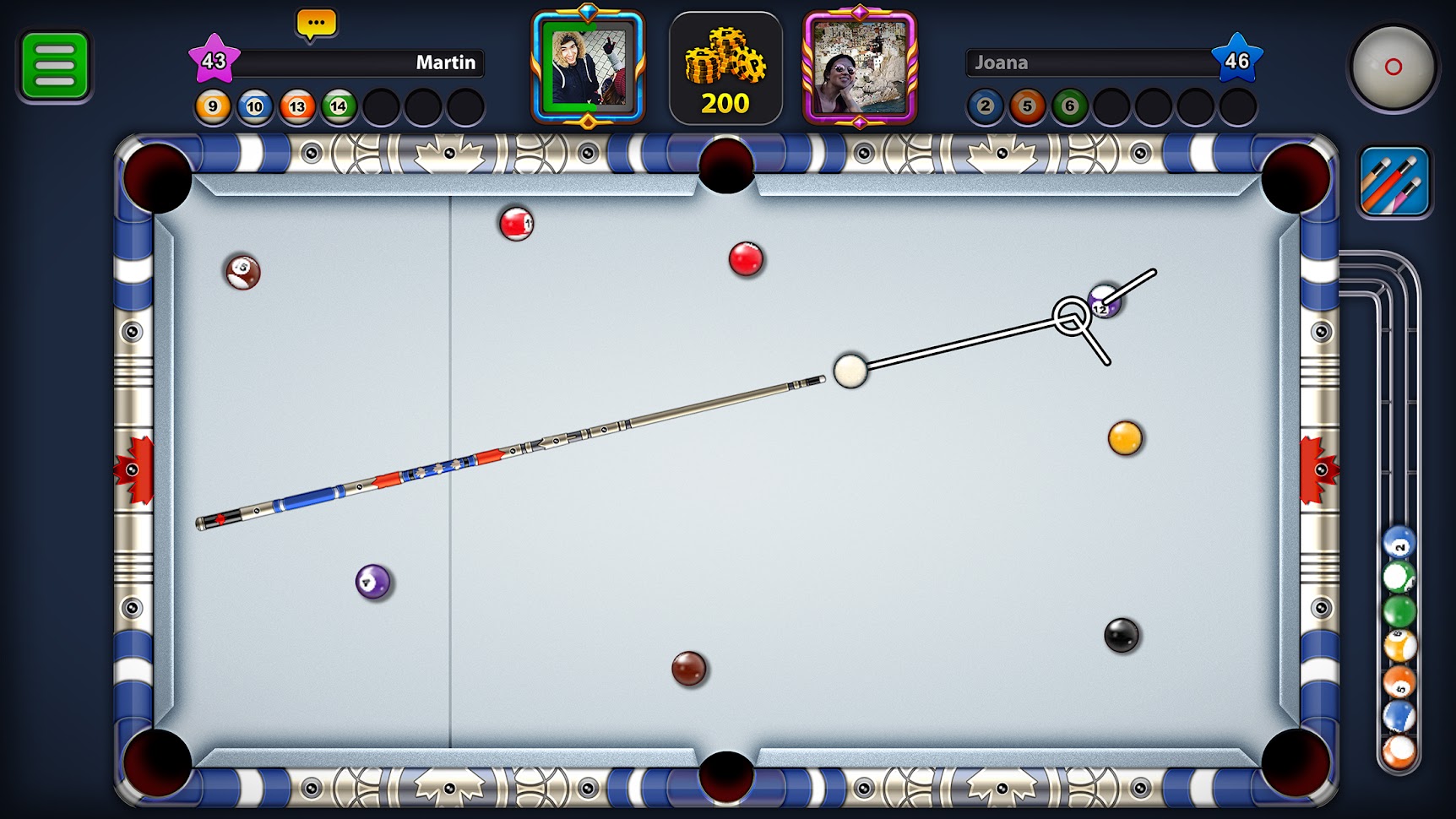 تحميل لعبة ايت بول Eight (8) Ball Pool مهكرة لـ أندرويد