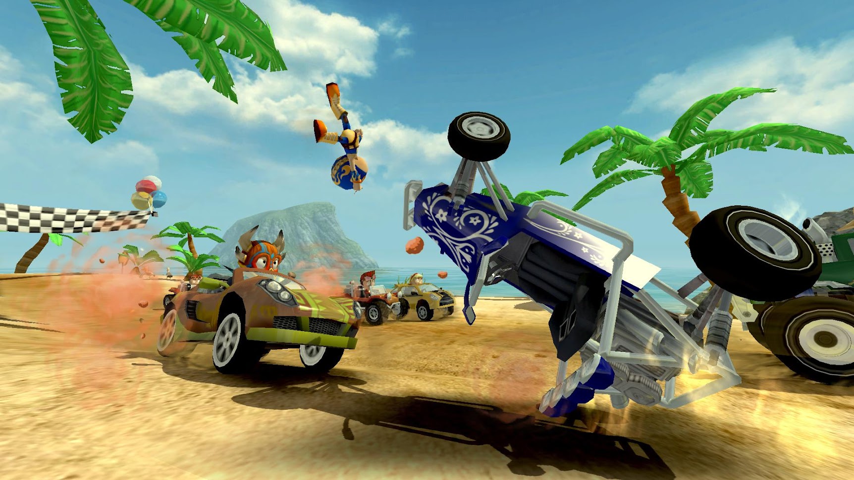 تحميل لعبة بيتش بجي ريسينج Beach Buggy Racing مهكرة للأندرويد